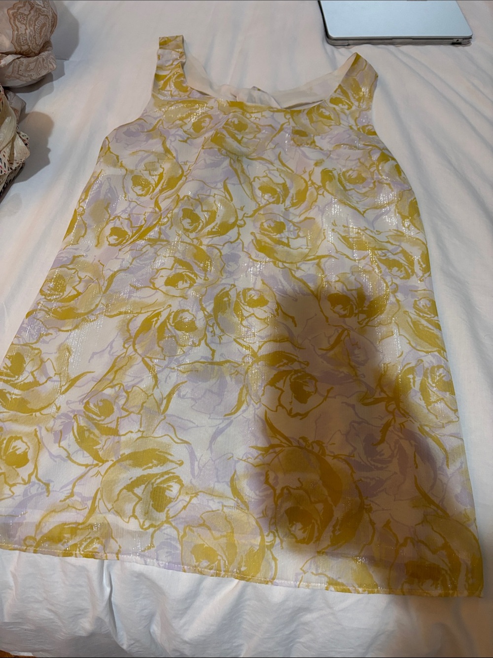 The Limited Yellow Floral Tank Shift Top